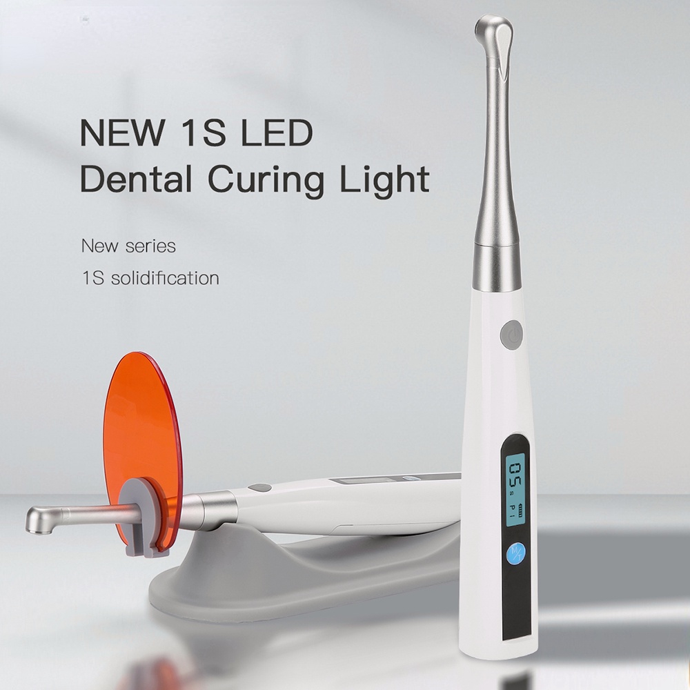 Dental Cordless Led Curing Light 1 Second Cure Lamp Metal Head LED ...