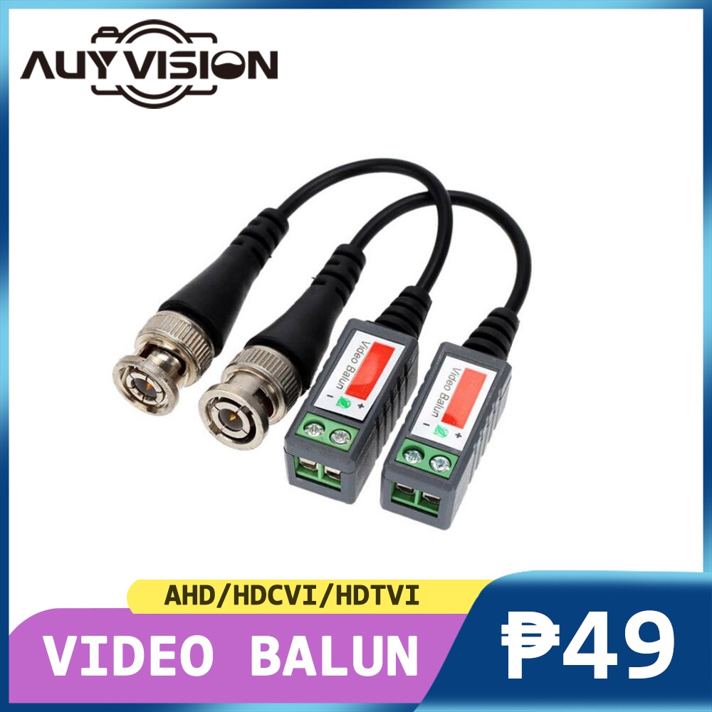 1 pair 1080P AHD/HDCVI/TVI/CVBS HD Video Balun Transmitter Cat5 Cat6