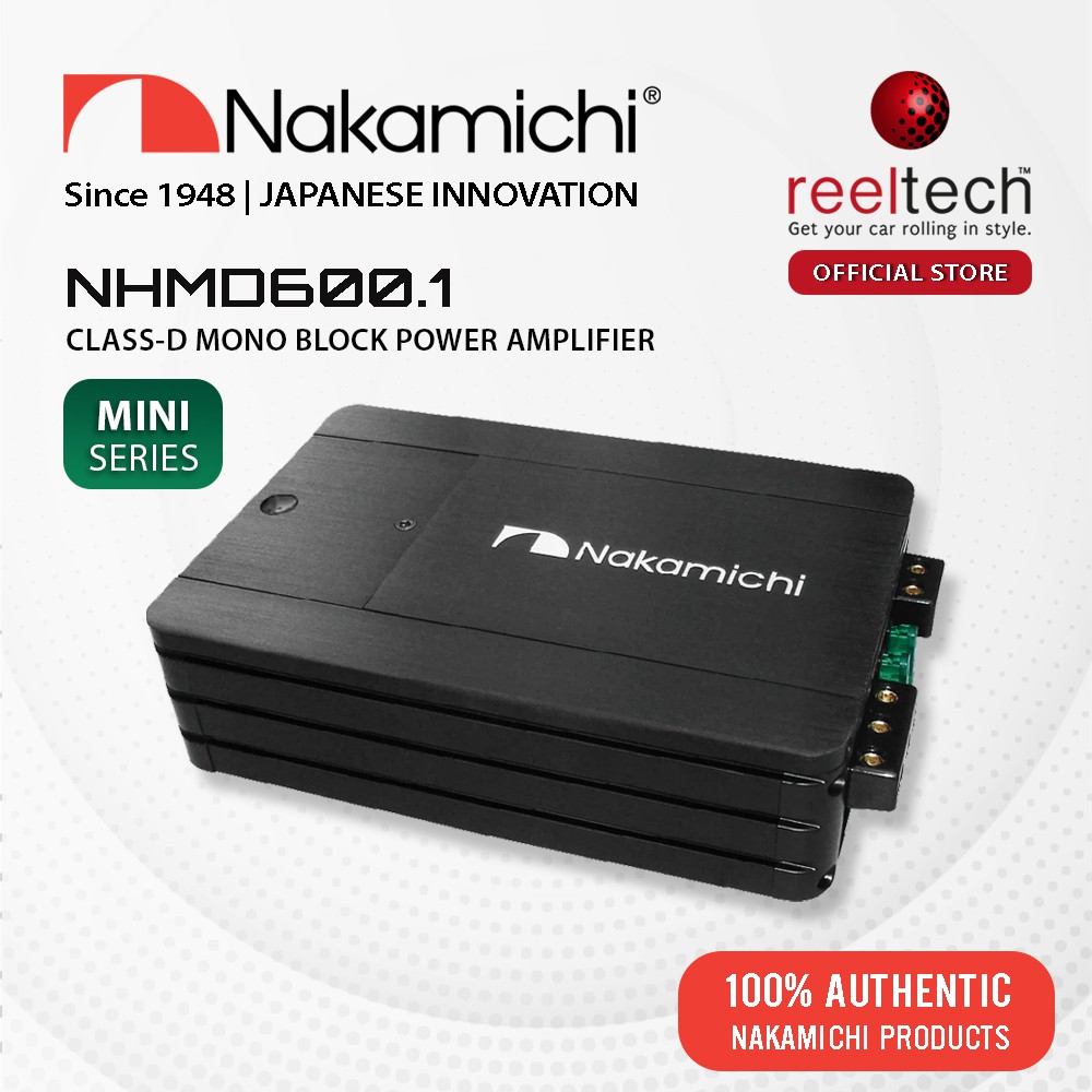 Nakamichi NHMD600.1 Class D Mono Block Power Amplifier MonoBlock