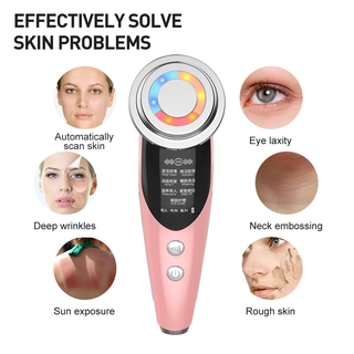 7 In 1 EMS Facial LED Light Therapy Wrinkle Removal Skin Lifting Tightening Hot Treatment Skin Care #3