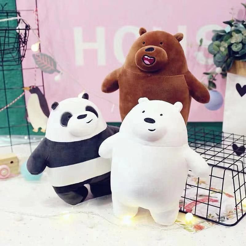 we bare bears stuffed toy shopee