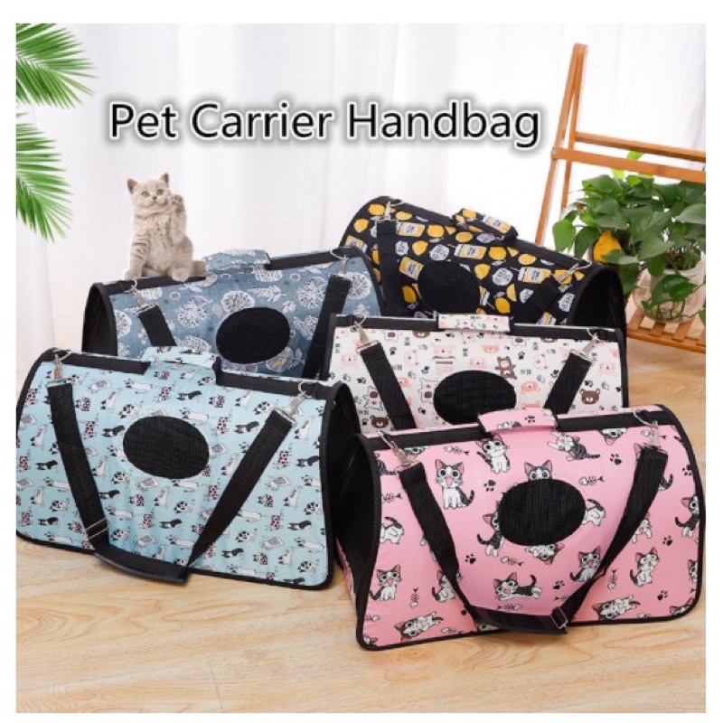 Pet Carrier Dog Cat Puppy Folding Travel Carry Bag Portable Cage Crate (Random Design) #2