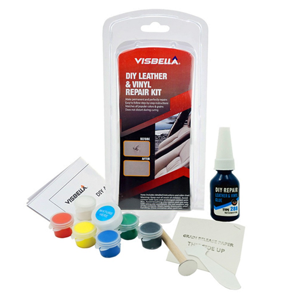 Visbella Leather Vinyl Repair Kit Liquid Leather Repair Tool Shopee