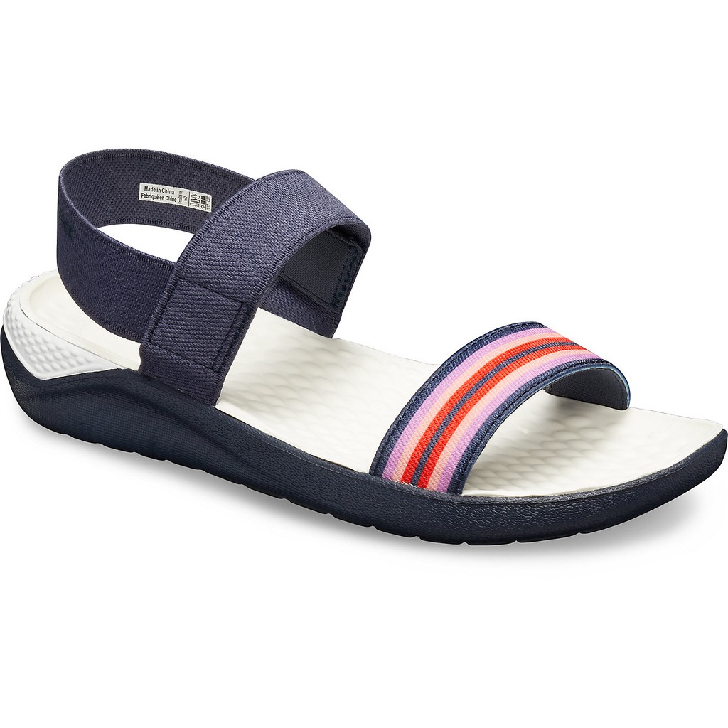 navy crocs women's