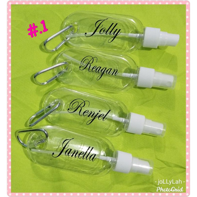 personalized spray bottles