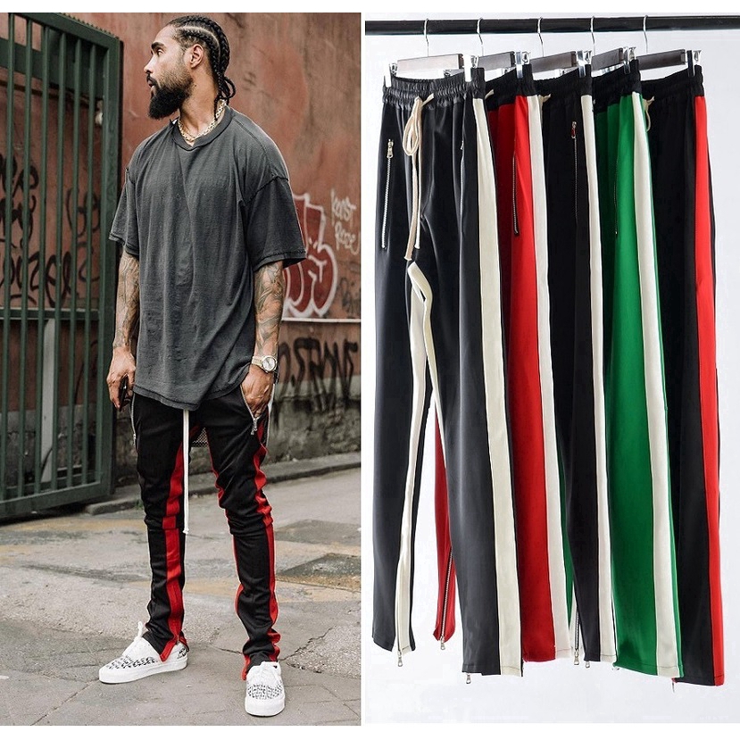 mens striped sweatpants