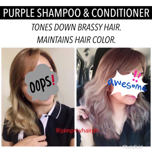 Purple Conditioner Purple Shampoo Purple Toner Shopee