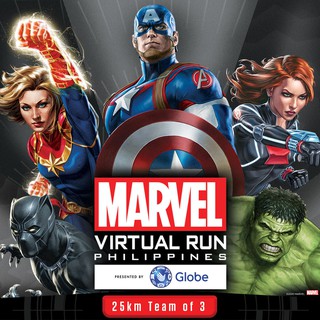 Liv3ly - Marvel Virtual Run 25KM Team of 3 Ticket