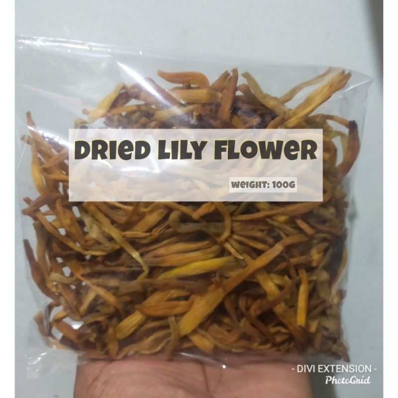 dried lily flower for sale. 100g. alternate 4 bulaklak ng saging