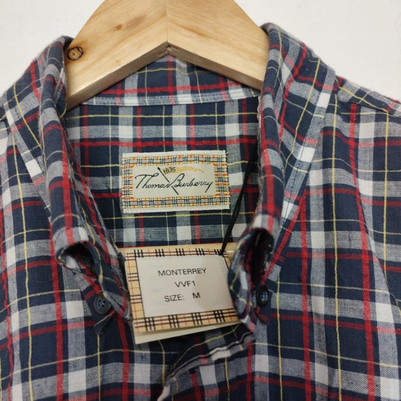 Thomas Burberry short sleeve button up polo | Shopee Philippines