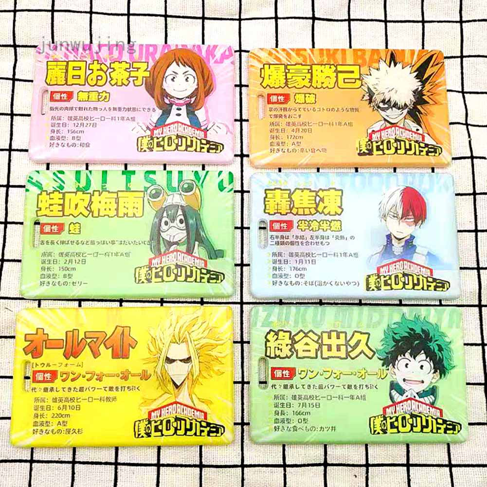 Anime My Hero Academia Polypropylene Student Memorial Card 8 5 5 5cm Art Art Posters