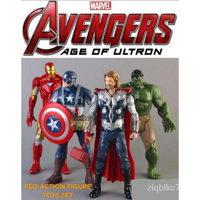 FEO Avenger Action Figure Toy Set Ironman, Captain America, Hulk & Thor