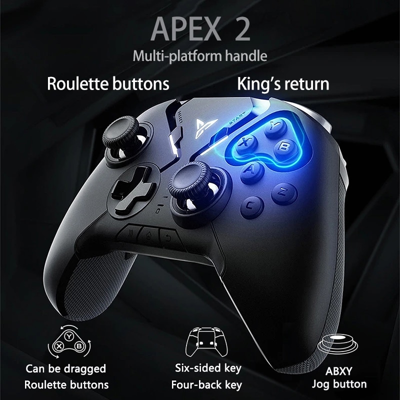 Flydigi Apex 2 Bluetooth Gamepad 2 4g Dnf Six Axis Somatosensory Game Controller For Ios Android Mobile Phone Accessories Shopee Philippines