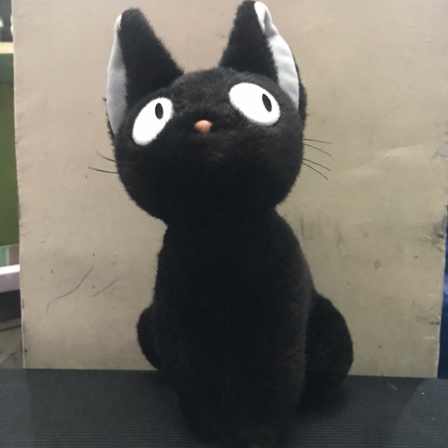 black cat stuffed toy