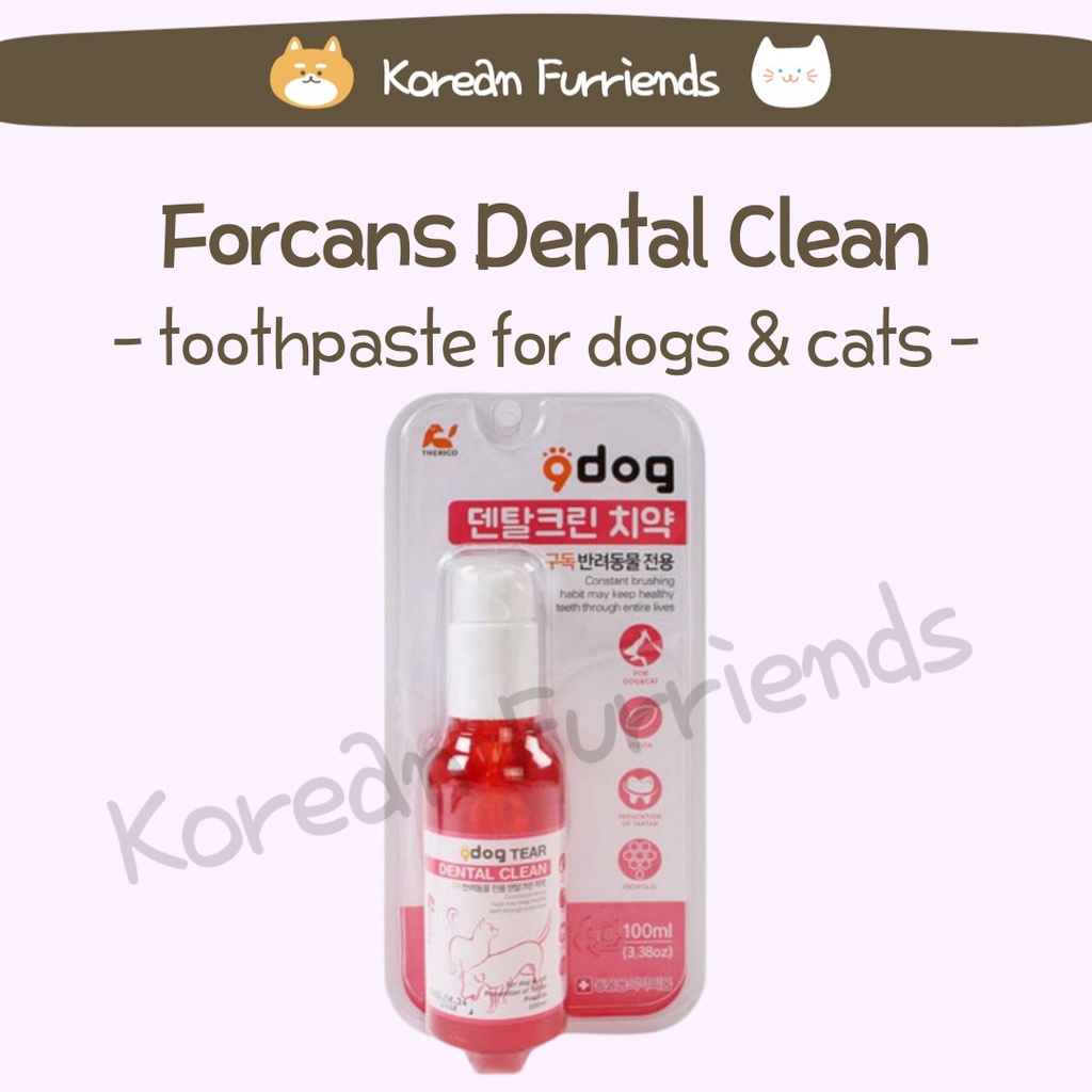Korean dog toothpaste cat toothpaste Forcans dental clean toothpaste