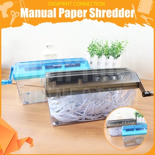 Manual Paper Shredder 3MM strips High Quality Hand Shredder for A4 / A6 Fillers Papers