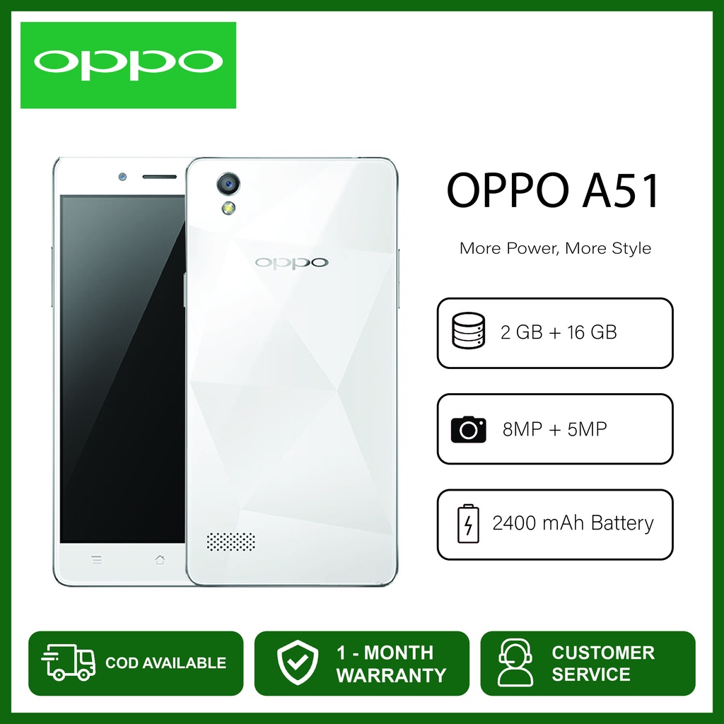 spek oppo a51