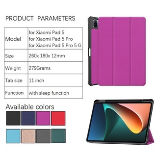 NEW Original Xiaomi MiPad 5 Pro / Pad5 Smart Case MI PAD 5 Ultra thin tablet leather flip Shell Cove
