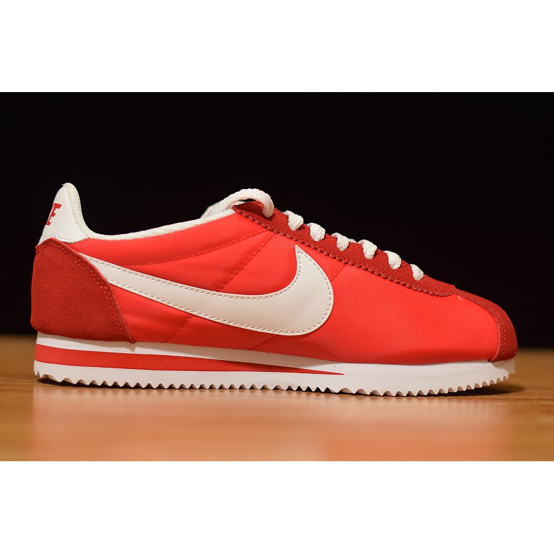 nike classic cortez red and white