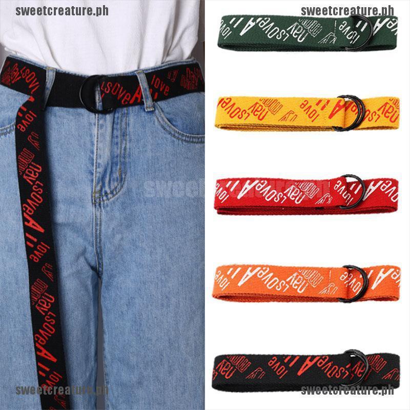 long canvas belt
