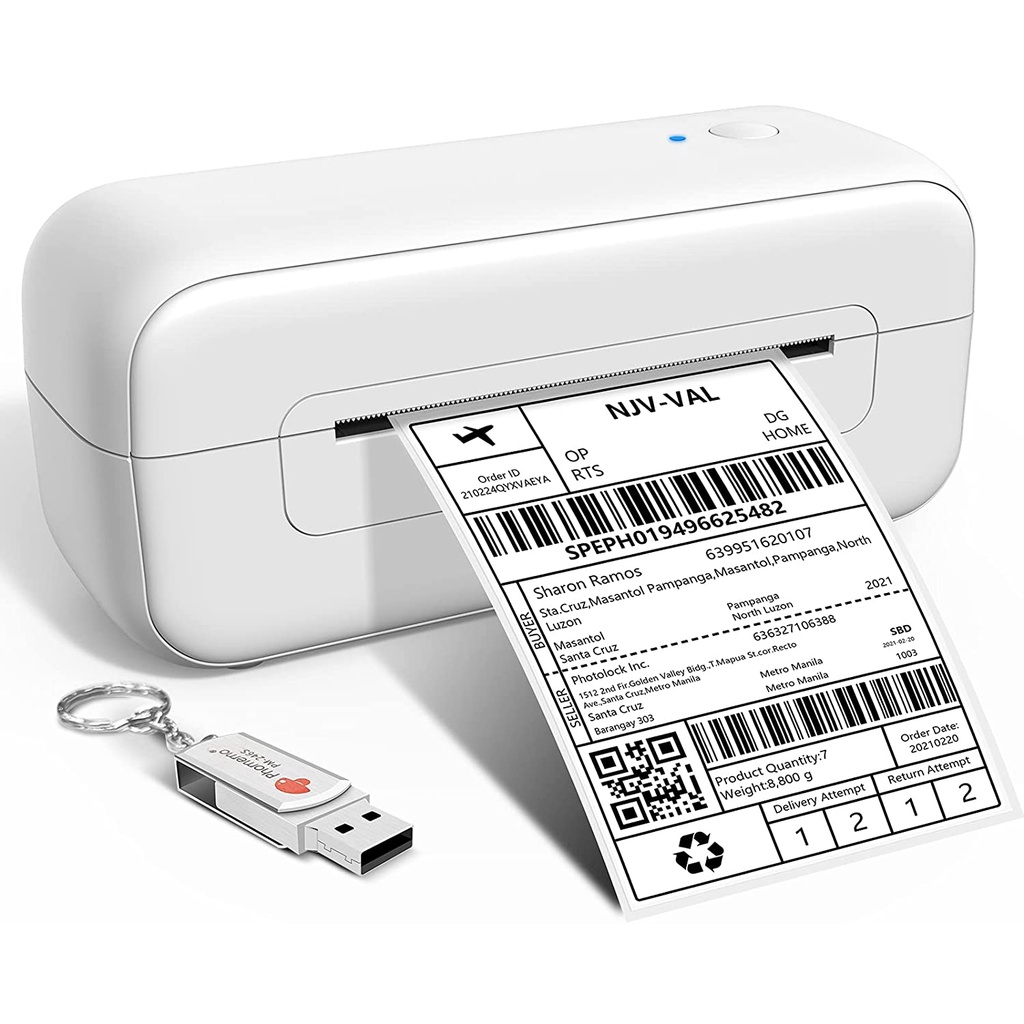 Phomemo Pm 246s Thermal Shipping Label Printer 25 117mm Barcode Sticker Commercial Printer 6138