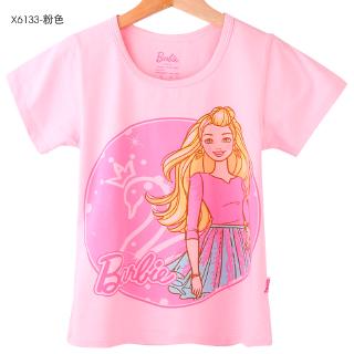 Barbie Girls T Shirt Cotton Summer Children S Short Sleeved 2020 New Children S Clothing Baby Summer Shopee Philippines - barbie t shirt roblox