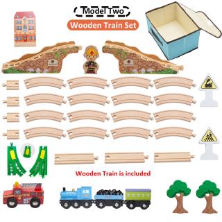 wooden track set