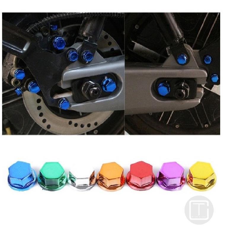 30pc Motorcycle Screw Nut Bolt Cap Cover Decoration Centro