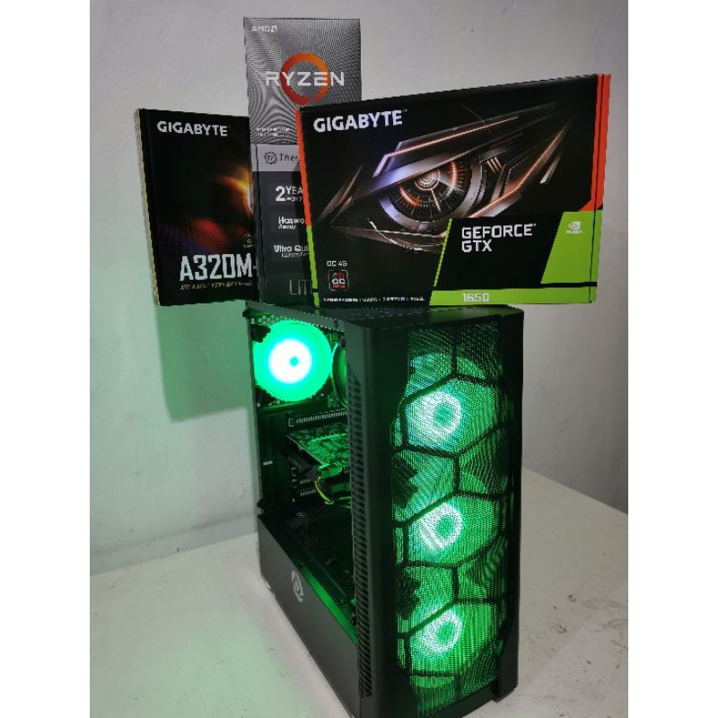 GAMING SYSTEM UNIT (RYZEN 3 3300x) (8GB RAM ddr4 ) (GTX 1650 4gb