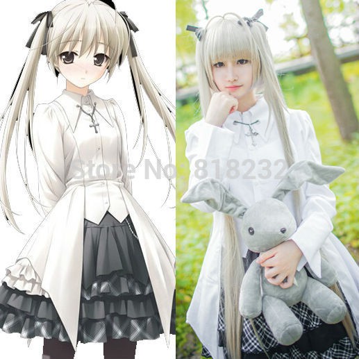 yosuga no sora kasugano sora lolita uniform shirt dress outfit anime  cosplay costumes