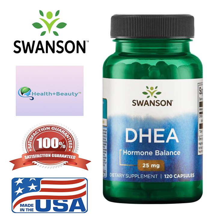 Swanson DHEA Hormone Balance 25mg 120 Capsules Shopee Philippines