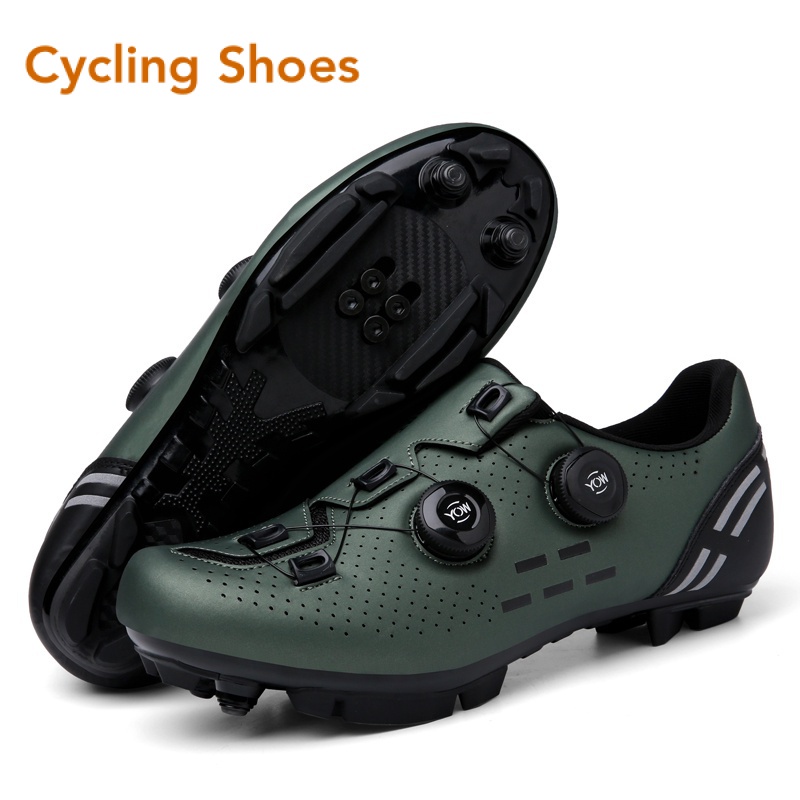 Men mountain bike shoe SPD selflocking bicycle cleat shoes women flat