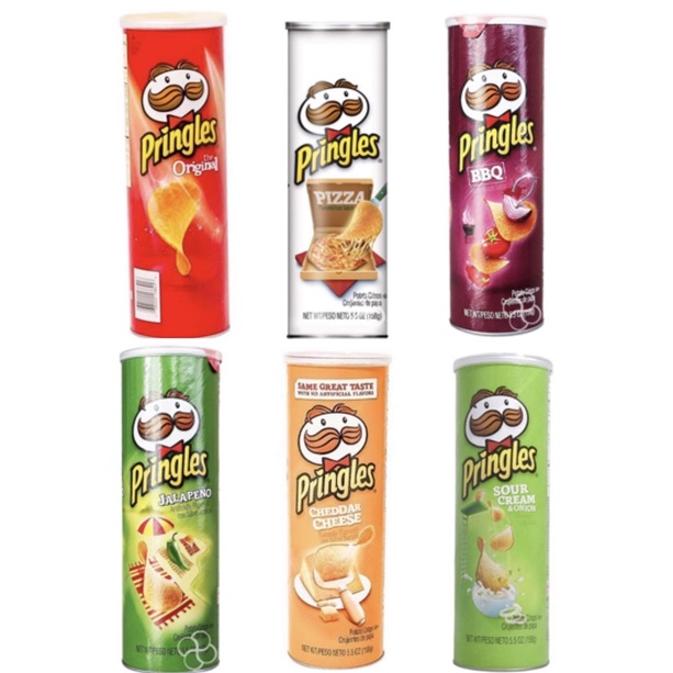 Pringles Original 158g Sour Cream/Cheddar Cheese/Original149g Shopee