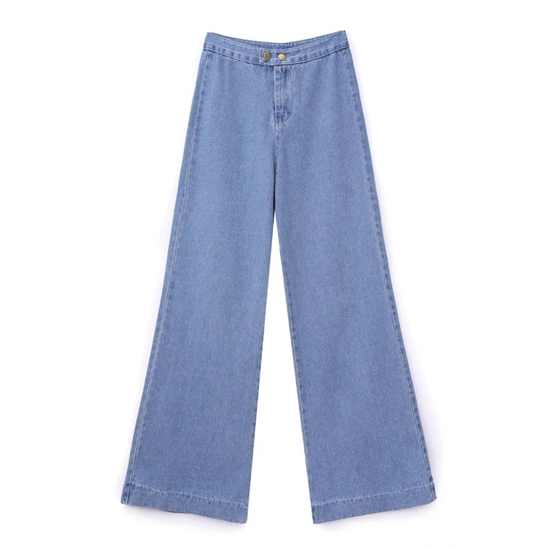 bell bottom jeans with fabric