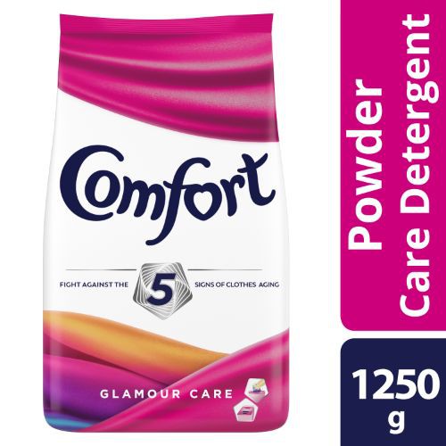 Comfort Pink Powder Detergent Glamour Care 1250g Pouch Shopee