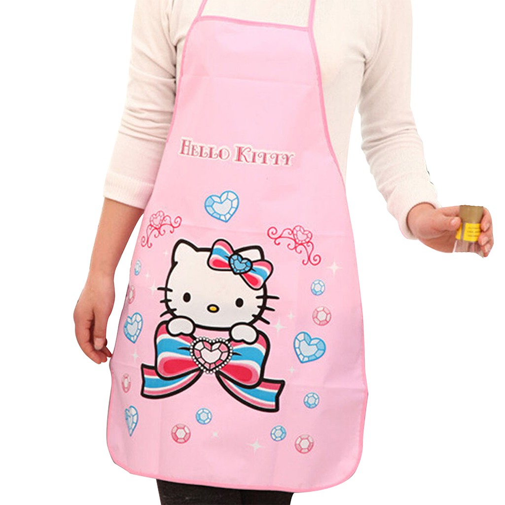 Cartoon Waterproof Kitchen Apron Bib Apron Shopee Philippines