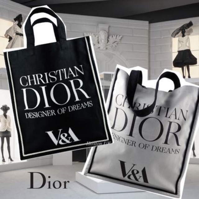 v&a dior sketch tote bag