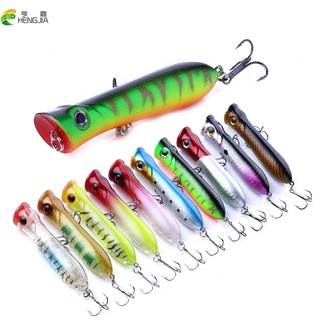 Lot 5pcs Top water Popper Freshwater Fishing Lures Bass Crankbait Tackle 4.9g 