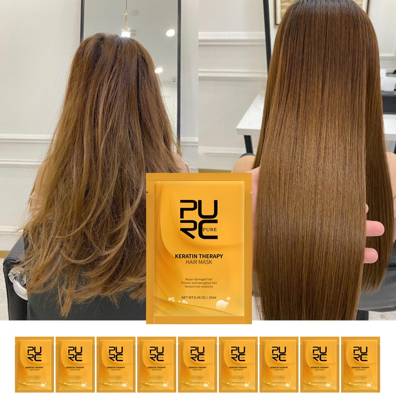 PURC Keratin Treatment Brazilian Avocado Oil Golden Keratin Deep Nourishing  Repair Frizz Hair SPA Hair Treatment | Shopee Philippines