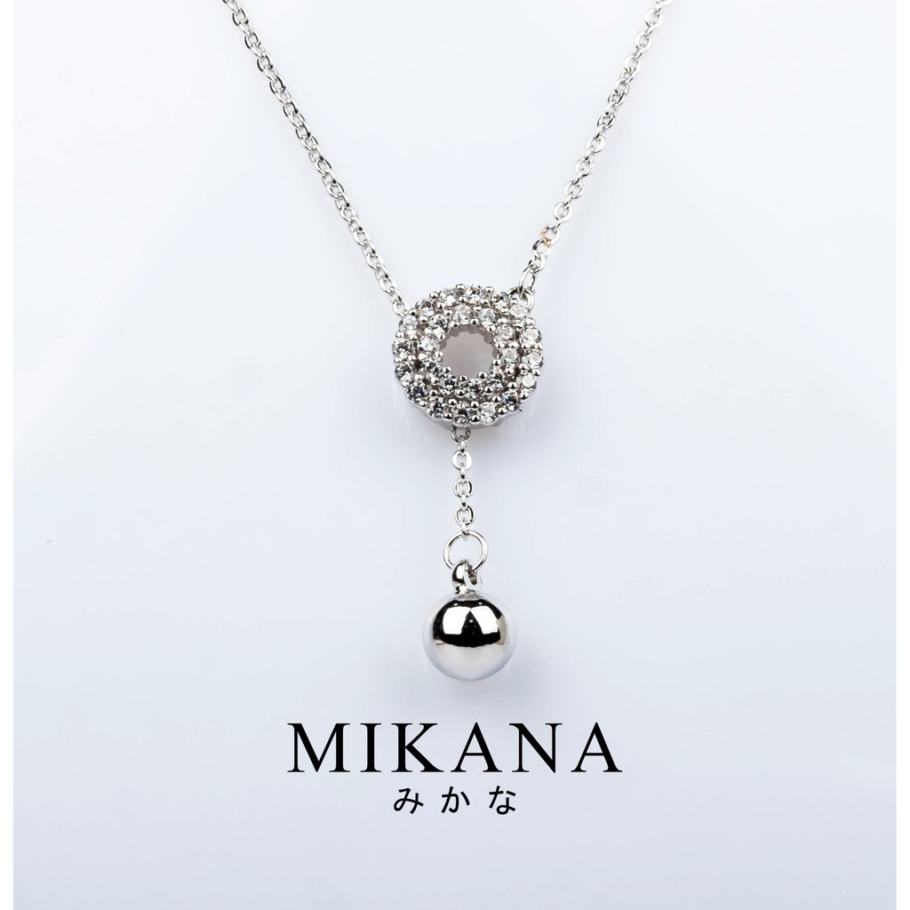 Mikana 14k White Gold Plated Moyumi Pendant Necklace for women | Shopee ...