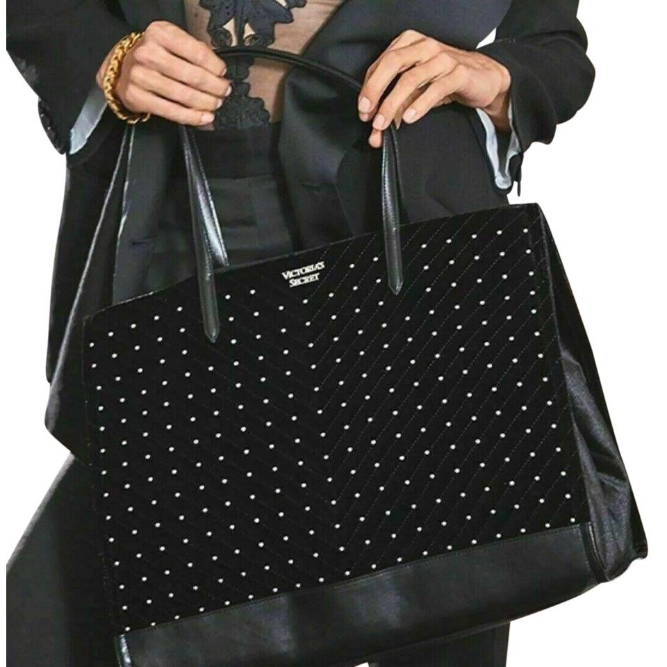 victoria's secret large black tote