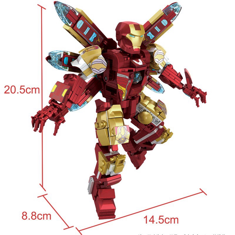 lego iron man robot