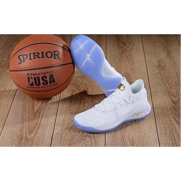 curry 6 white and gold