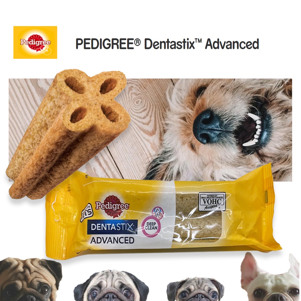 Pedigree Dentastix Advanced 80g Chew Treats from UK Oral Care for Dogs