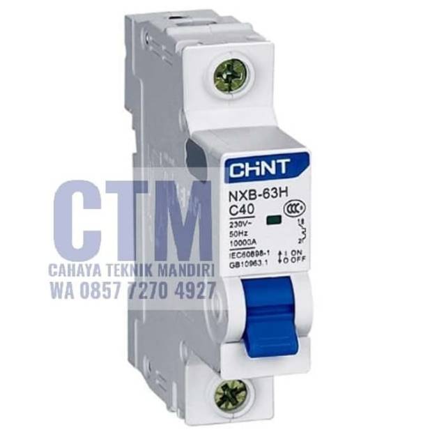 Mcb chint NXB-63H 1 pole 10ka Ampere 1a 2a 4a 6a 10a 16a 20a 25a 32a ...