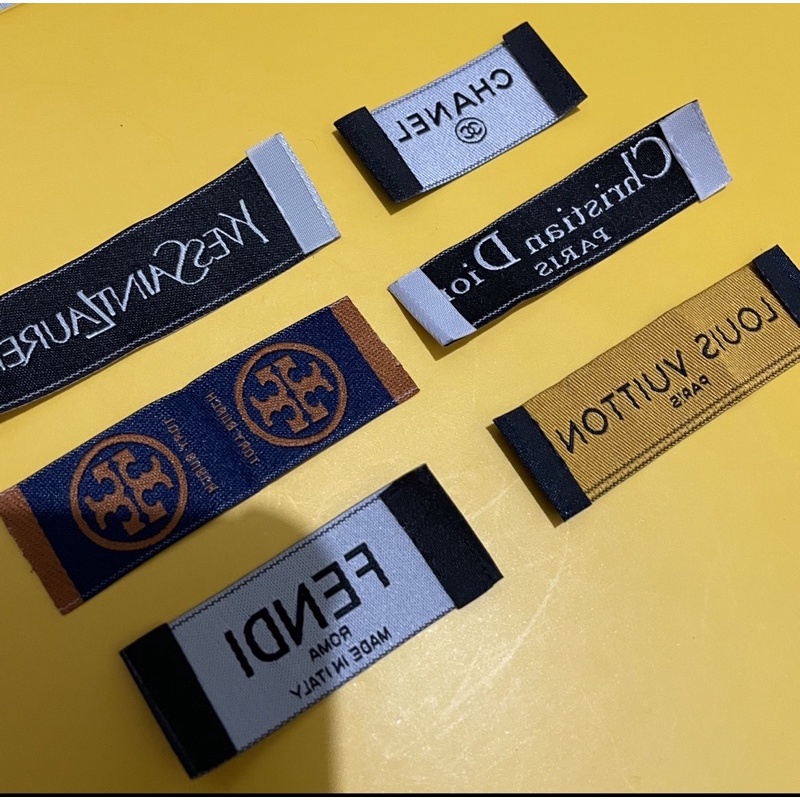 CUSTOMIZED HIGH DENSITY WOVEN LABELS OR ETIKETA WITH LOW MINIMUM ORDER ...