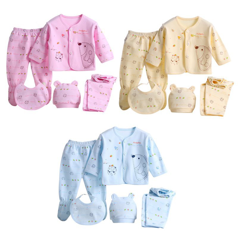 5 pcs Newborn Baby Clothes Sets Unisex 