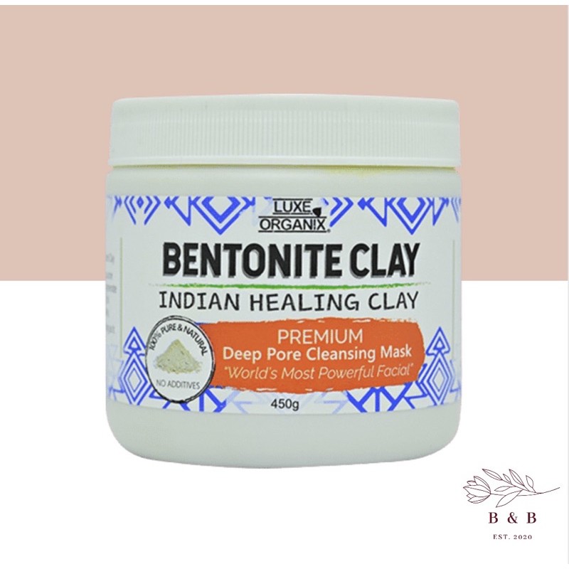 Luxe Organix Bentonite Clay Indian Healing Clay 450g | Shopee Philippines