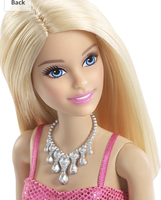 barbie glitz doll coral dress