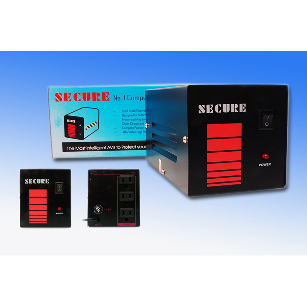 Secure 500w Automatic Voltage Regulator 220vac 5A AVR Shopee Philippines